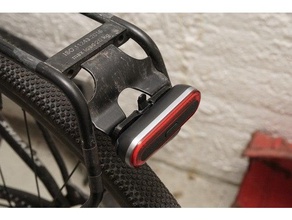rear light mount bicycle clip 3d print model - Mito3D