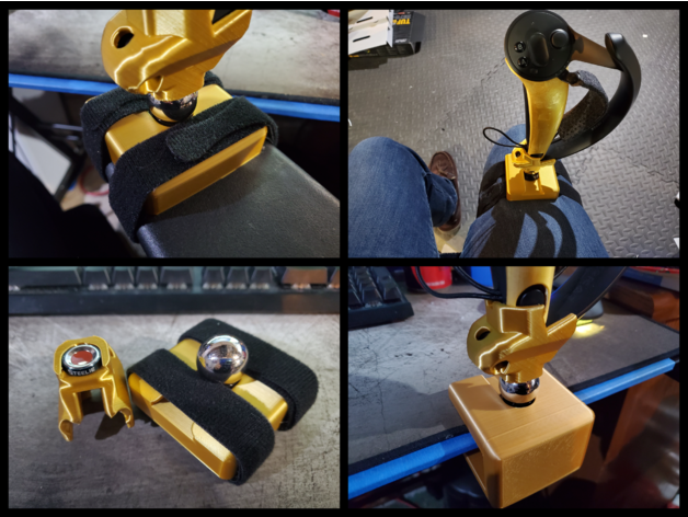 la valve de l'indice vol bâton déclenchement magnétique carte contrôleur le hotas joystick montage l'aimant mod protos stock vanne d'index vr casque 3D print model - Mito3D