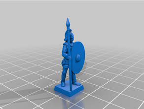 late roman heavy infantry 20mm 25mm historical miniature musician spearman tabletop gaming wargaming 3d print model - Mito3D