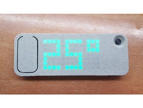 temperamento - esp8266 sensor de temperatura pantalla alojamiento esp12 esp12e esp12f 12-e el 3d print model - Mito3D