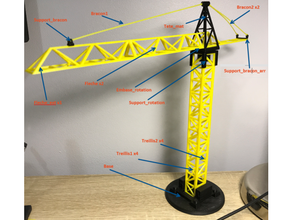 tower crane grue tour 3d print model - Mito3D