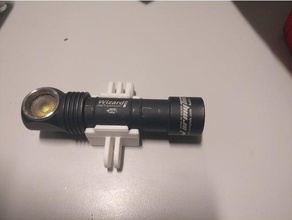 armytek wizard gopro holder adapter light selfie pro 3d print model - Mito3D