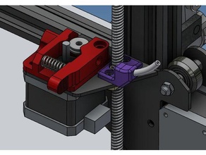 guia fil pla - abs machado de z creality ender 3 extrusora filamento o fio eixo-z 3d print model - Mito3D