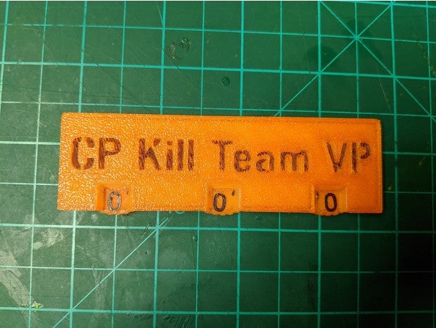 kill team point tracker killteam wh40k 3D print model - Mito3D