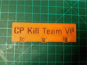 kill team point tracker killteam wh40k 3d print model - Mito3D
