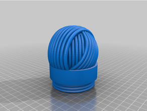 surprise yarn ball container threading knitting 3d print model - Mito3D