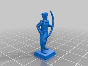 Geç Roma hafif piyade 20 mm 25 archer tarihi spearman masa üstü oyunlar wargaming 3d print model - Mito3D