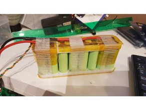 soporte para 16 batteria panasonic 18650 caso 3d print model - Mito3D