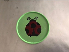 bug coaster drink insect insects ladybug 3d print model - Mito3D