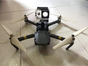 camera mount mavic pro clone diydrones dji drone gopro 3d print model - Mito3D