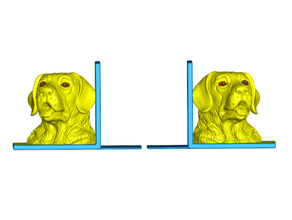 le labrador retriever serre-livres gauche à droite animal livre se termine chien - 3d print model - Mito3D