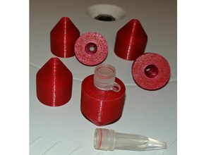 tubo de centrífuga adaptador 50 ml, 1,5 ml fundo cônico 3d print model - Mito3D
