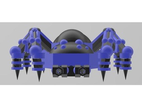 multi-material insect wars spider tank 3d print model - Mito3D