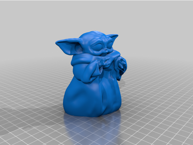 bebé yoda corazón de star wars día san valentín 3D print model - Mito3D