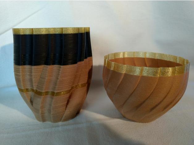 vase Teelichthalter Schüssel spiral Teelicht-Halter teelichthalter vase-Modus 3D print model - Mito3D