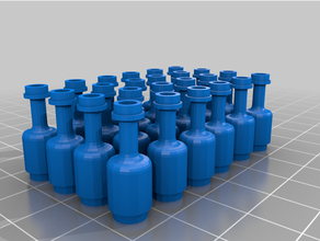 lego bouteille 3d print model - Mito3D