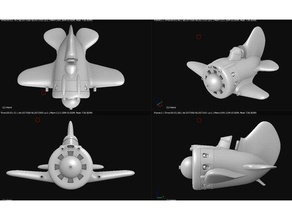 giocattolo aereo - polikarpov i-16, ishak 3d print model - Mito3D