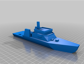kingston-class coastal defence vessel canadian forcnc lasercut military navy ship 3d print model - Mito3D