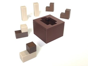 mushkila 4 - packing puzzle 3d 3d print model - Mito3D