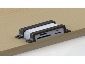 kingston card reader mounting brackets bracket mount sd 3d print model - Mito3D