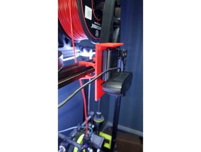 90 degree 2020 extrusion clamp webcam plate camera mount logitech lulzbot taz 6 3d print model - Mito3D