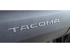toyota tacoma glove box compartment letters 3d print model - Mito3D