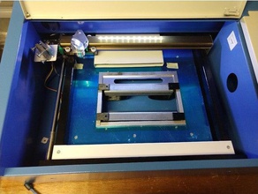 k40 laser work area side brackets spring z bed 3d print model - Mito3D