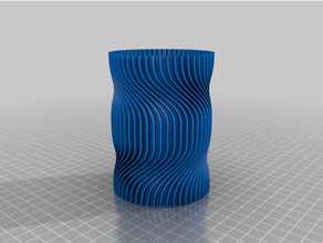 vase 57 container Bleistift-Halter spiral 3d print model - Mito3D