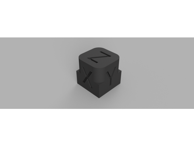 xyz test cube 20mm calibration 3D print model - Mito3D