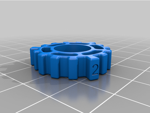 bed leveling knob sapphire pro 3d printer parts knobs twotrees 3d print model - Mito3D