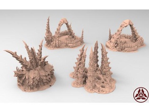 tyty tyran tyranid 40k starship trooper notable small terrain remix part 9 28mm miniature miniatures scenery troopers tabletop gaming tyranids tyrant wargame wargames warhammer40k warhammer wh40k 3d print model - Mito3D