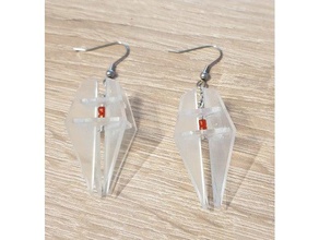 orecchini di cristallo remix gli gioielli 3d print model - Mito3D