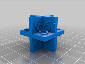 schrecklich d8 anti-user-design Würfel gaming-Würfel 3d print model - Mito3D