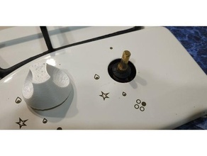 ariston gas cooktop switch knob selfdesigned kitchen 3d print model - Mito3D