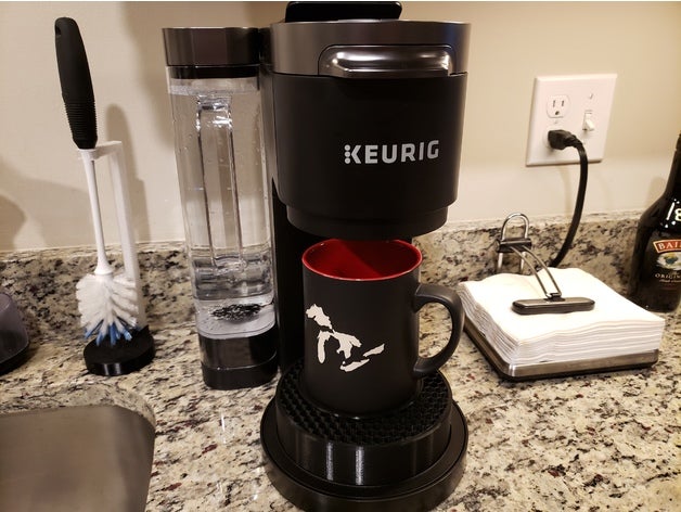 keurig k-duo plus, uma caneca de café do riser o k-kup bandeja recolha água 3D print model - Mito3D