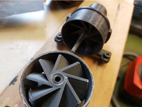 turbine sander vacuum cleaner powered disc dremel grinder model building sanding tool 3d print model - Mito3D
