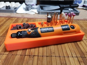 tack life battery grinder organizer dremel martinfalk3d rotary rotarytool tacklife tool tools 3d print model - Mito3D