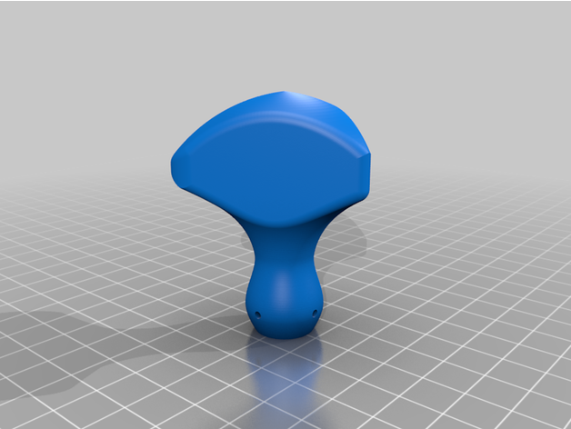 door knop - heart 3D print model - Mito3D