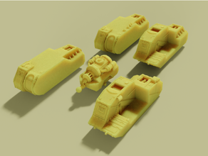 sigilate tank gövde 3d print model - Mito3D