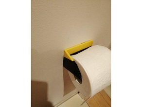 kackbandhalter WC WC-Papier Halter WC-Papierrolle 3d print model - Mito3D