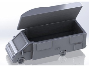boite camping-car campervan camping car motorhome recreational vehicle 3d print model - Mito3D