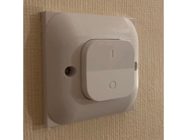 light switch cover uk ikea tr dfri control tradfri smart home holder 3D print model - Mito3D