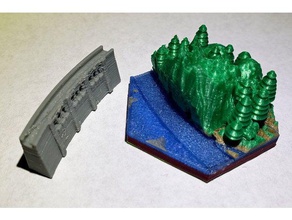 rifraf terraforming mars protected valley -2 part tile 3d print model - Mito3D