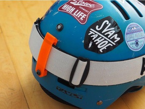 giro de capacete, óculos proteção da correia clip fixação capacete retentor cinta 3d print model - Mito3D