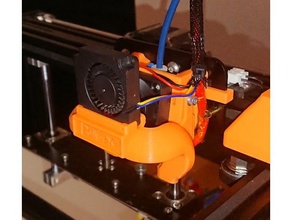 ender 5 bullseye base duct creality upgrades petsfang 3d print model - Mito3D