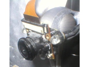 led ir raspberry pi support de caméra douille à bille joint rotule la lumière del mont camera zéro 3d print model - Mito3D