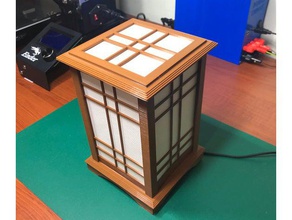 japonais de la lampe arduino décoration maison culture japonaise à led bande neopixel rgb 3d print model - Mito3D