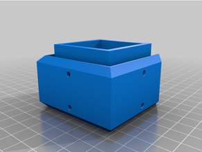 lack table leg extension - shorter insert coupler enclosure ikea 3d print model - Mito3D