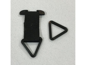 Üçgen yüzük sırt çantası dişli molle dokuma 3d print model - Mito3D