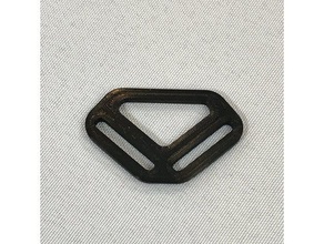 triángulo doble anillo la mochila d-ring engranaje molle traingle cincha 3d print model - Mito3D
